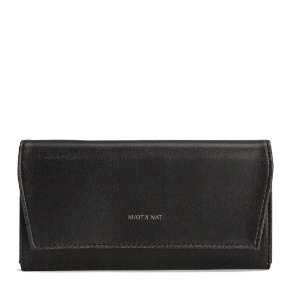 Matt & Nat black Vera vegan wallet